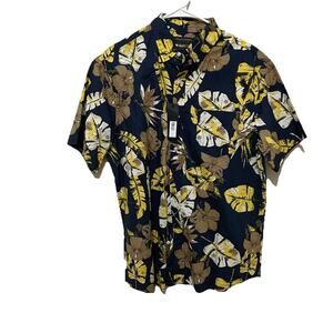 Banana Republic slim fit Men’s Dad Shirt Size Large Hawaiian Travel Resort Wear